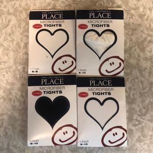 Lot of 4 New Children’s Place microfiber tights